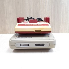 Nintendo Japanese original Famicom & Super Famicom Console with 6 Mario games