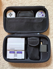 Nintendo Super NES Classic Edition Console Built-In Games Carrying Case