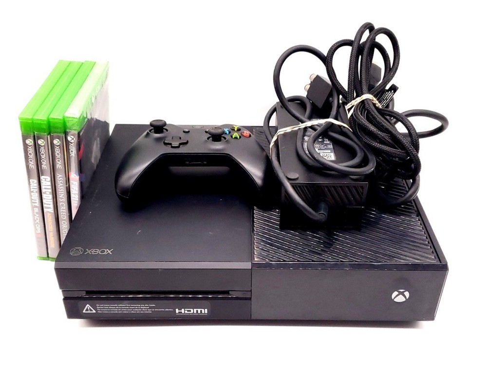 Microsoft Xbox One Console Model 1540 W/ 4 Games 1 Sealed TESTED & WORKING