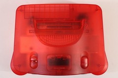 Nintendo 64 Clear Red Console Controller AC S-Video to HDMI N64 NTSC REGION FREE