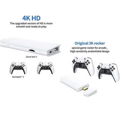 128G HDMI TV Video Game Stick M15 4K Gaming Console Gamepad 2 Pack Controller