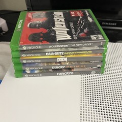 Microsoft Xbox One S White Console Bundle 5 Games