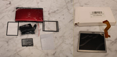 Nintendo DS Lite Console Red Black Broken For Parts Or Repair Only Lot – Read