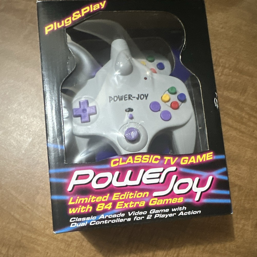 Power Joy Limited Edition Microconsole Plug & Play 84 Games 2 Player RCA