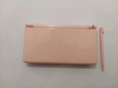 Nintendo DS Lite Console – Coral Pink With Charger, Stylus, And Games – TESTED