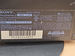 Sony PlayStation 2 Slim SCPH-70012 Black Console & 2 Controllers WORKS