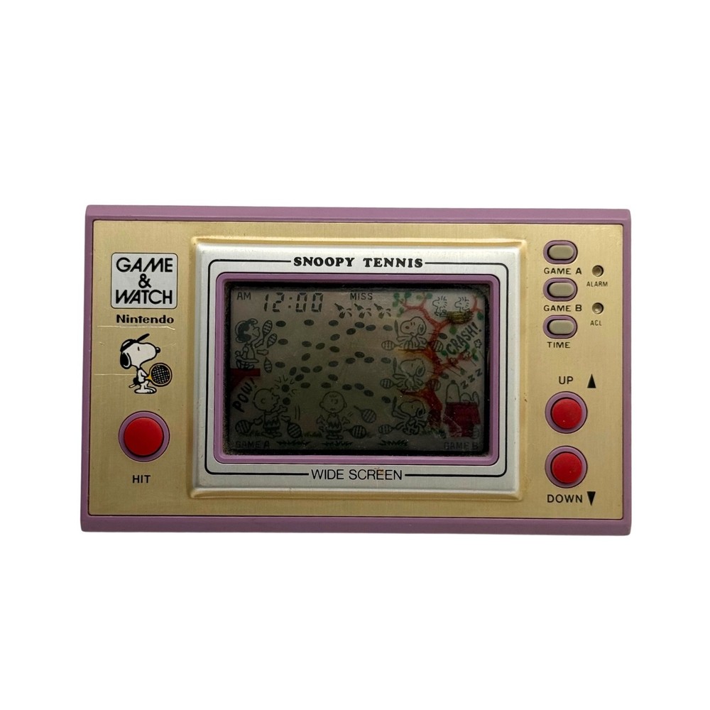 Nintendo Game & Watch Snoopy Tennis SP-30 1982 Tested Works w/ Batteries