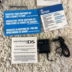Nintendo DS Original NTR-001 Titanium Silver Handheld System Complete in Box CIB