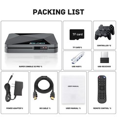 Plug and Play Retro Gaming Console, 37000+ Games, 4K UHD, WiFi, Bluetooth 5.0