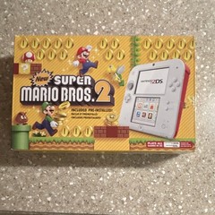 Nintendo 2DS New Super Mario Bros. 2 Edition White SONIC INCLUDED&SMB2 no cord