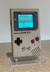**Nintendo Game Boy Original DMG IPS Brighter Backlit Backlight Original Gray *