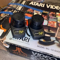 Atari Video Computer System CX2600A, MODERN TV Connect Coaxial ADAP Tested