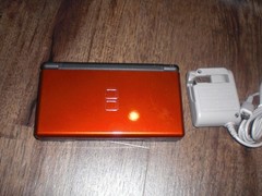 Nintendo DS Lite Red Onyx Black Console System + Charger Plays DS & GBA Games