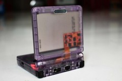 Backlit IPS LCD GBAsp Mod Nintendo Gameboy Advance SP Atomic Purple