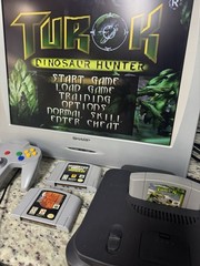Nintendo 64 Console System Controller Cables 3 Games Memory Card Lot