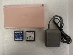 Nintendo DS Lite Console USG-001 w/charger – Coral Pink – GBA GOOD CLEAN TESTED
