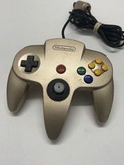 Nintendo 64 N64 Gold USA Console System With 4 Official Controllers Tested Works