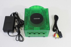 Nintendo Gamecube Console Clear Transparent Dark Green & AC AV NTSC-U/C DOL-001