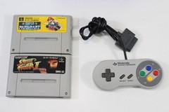 Nintendo Super Famicom Clear Purple Console SFC Controller AC AV Mario Kart SNES