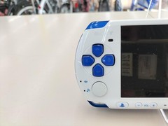 Sony PSP-3000 White/Blue Limited Edition Handheld Console Only (Model A2404)