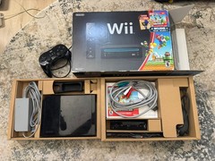 RARE! Nintendo Wii Holiday Bundle Black Console READ DESCRIPTION-Preloaded Games