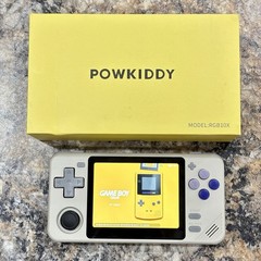 New PowKiddy RGB10X Gaming Handheld New 64GB Card Custom Loaded Ready To Play