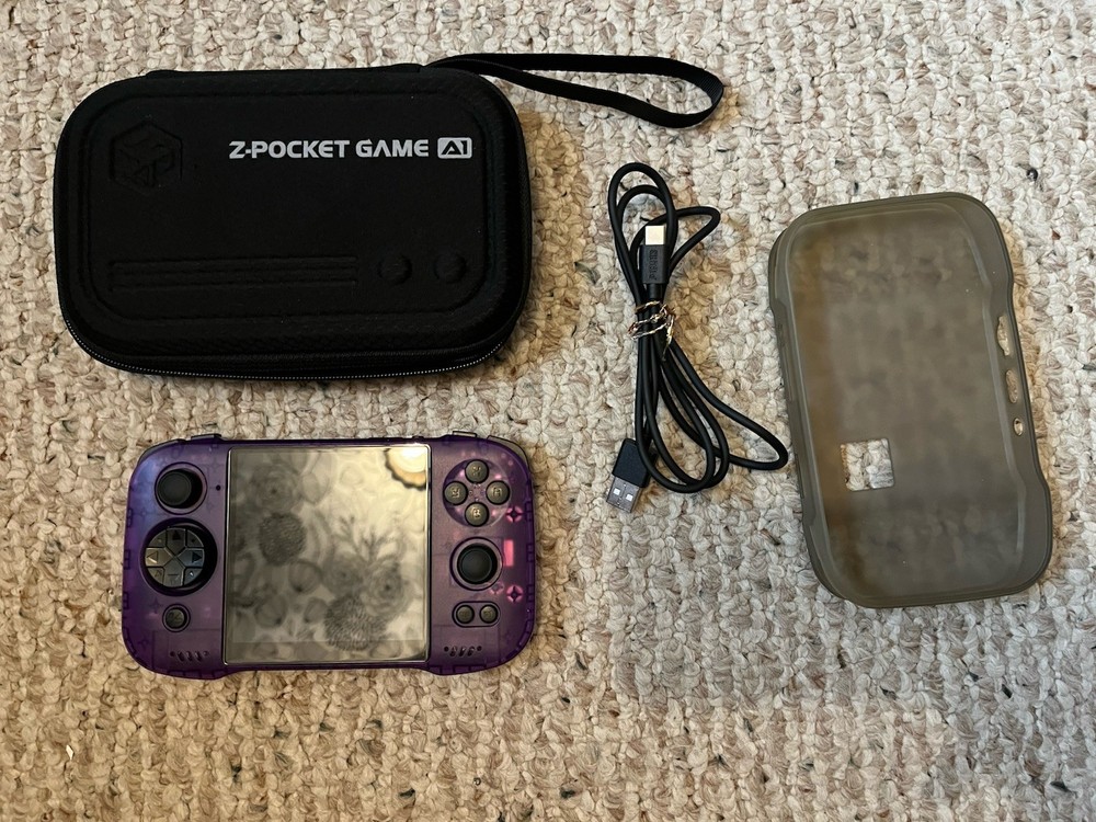 Z-Pocket Game ZPG A1 Unicorn Transparent Purple 6GB RAM 128GB Storage – RARE