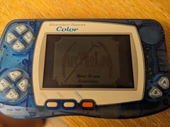 Bandai WonderSwan Color Crystal Blue WSC-001 Console Tested Working Japan USED