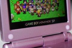 Backlit IPS LCD GBAsp Mod Nintendo Gameboy Advance SP Fuji Mountain And Blossom