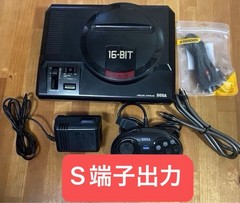 Sega Mega Drive Console 6 Button Controller S-Video Tested Japan