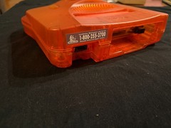 Fire Orange Nintendo 64 Console NUS-001 USA NTSC Cleaned Tested – SHELL DAMAGE-
