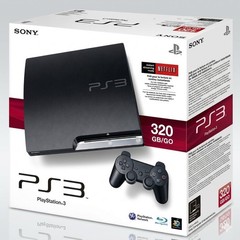 Sony PlayStation 3 PS3 Slim 320GB Console Controller HDMI 1 year warranty