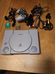 Sony PlayStation 1 Video Game Console – Includes 24 Games 2 Memory Cards. Read