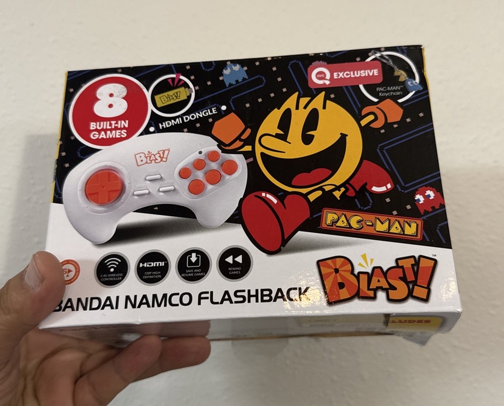 Bandai Namco Flashback Blast 8-Game Console Pacman DigDug Galaga HDMI Plug/Play