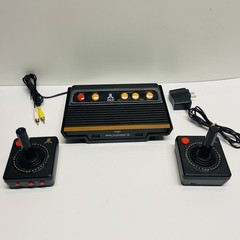 Atari Flashback 5 Classic Console 2 Wireless Joystick Controllers Cords TESTED!