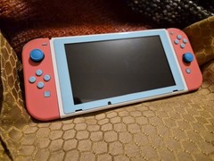 Coral Pink & Blue Nintendo Switch Console – Used Excellent Condition