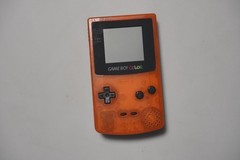 Gameboy Color Daiei Hawks Clear Orange Black console US Seller