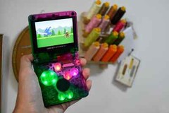 Backlit IPS LCD GBAsp Mod Nintendo Gameboy Advance SP Gundam Edition