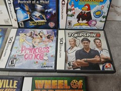 Nintendo DS Lite Handheld System (Onyx Black) w/ Lot of Games