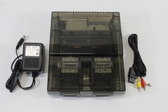 Super Nintendo Transparent Clear Black Console SNES SFC Converted AV AC Adapter