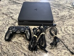 Sony PlayStation 4 Slim 500 GB PS4 Console Controller & Cords Tested Working