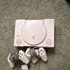 Sony PlayStation 1 PS1 Gray Console w/ 2 Controllers Read Description (UNTESTED)