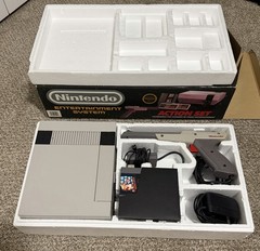 Original Nintendo NES Action Set System 100% CIB Complete Box NOT Working READ