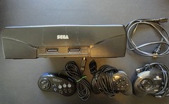 Sega Saturn Console w/ 3 Controllers & Power Cord Untested AS-IS
