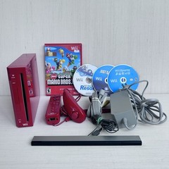 Nintendo Wii 2006 25th Anniversary Red Console Bundle Tested and Working 4 Games