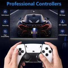 128G HDMI TV Video Game Stick M15 4K Gaming Console Gamepad 2 Pack Controller