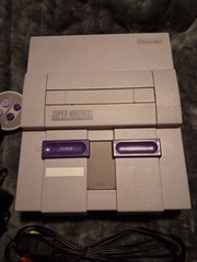 Super Nintendo SNES Console SNS-001 Controller, Power Cord, & AV Cables Tested
