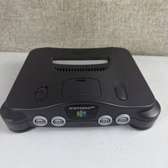 Nintendo 64 Console ONLY – NUS-001 (USA) – Charcoal Tested Working W/ Jumper Pak