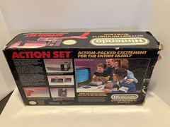 Nintendo NES Action Set with 2 controllers, Zapper, Cord, tested Works