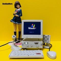 DIY Retro Mini Computer-design Game Console Support AV Input HD + 8G Memory Card